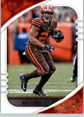 Nick Chubb - 2020 Panini Absolute - #30 - Red Football - Football Card Single