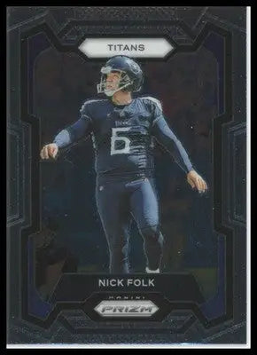 Nick Folk 2023 Panini Prizm #208 Tennessee Titans