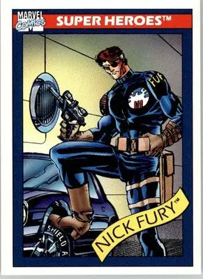 Nick Fury - 1990 Impel Marvel Universe - #5 - Non_sport - Non-Sports Card Single