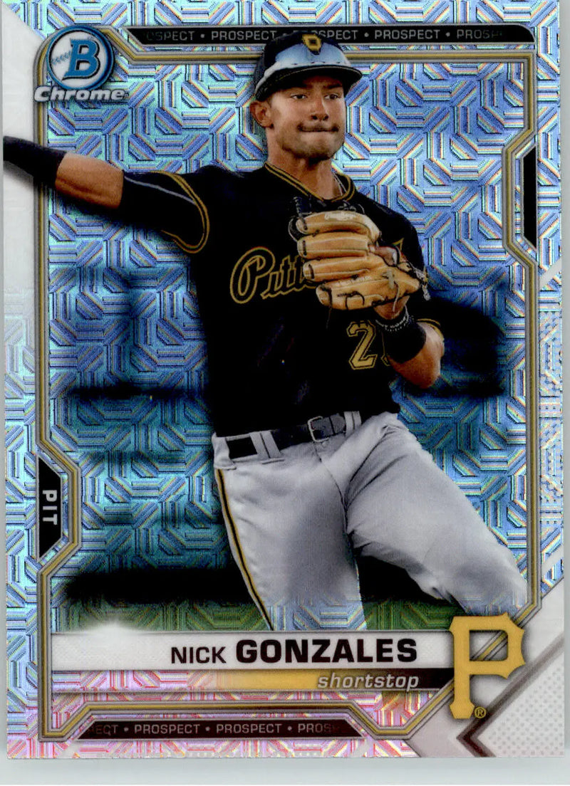 Nick Gonzales - 2021 Bowman - #BCP-34 - Chrome Prospects Mojo Refractor Baseball