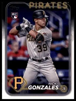 Nick Gonzales Rookie 2024 Topps #168 Pittsburgh Pirates - Baseball Card Single