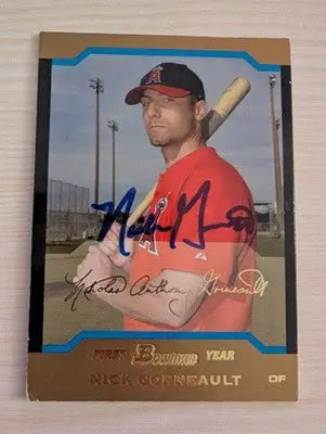 Nick Gorneault - 2004 Bowman - #227 - RC,AUTO Gold Baseball - Baseball Card Single