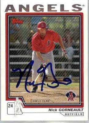 Nick Gorneault - 2004 Topps Traded & Rookies - #T163 - RC,AUTO Baseball - Baseball Card Single