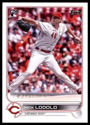 Nick Lodolo Rookie 2022 Topps Update #US298 Cincinnati Reds - Baseball Card Single