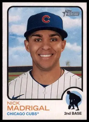 Nick Madrigal 2022 Topps Heritage #314 Chicago Cubs - Baseball Card Single