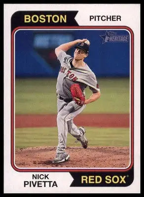 Nick Pivetta 2023 Topps Heritage #187 Boston Red Sox - Baseball Card Single