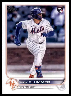 Nick Plummer Rookie 2022 Topps Update #US247 New York Mets - Baseball Card Single