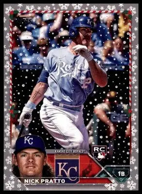 Nick Pratto 2023 Topps Holiday Metallic #H6 Kansas City Royals - Baseball Card Single