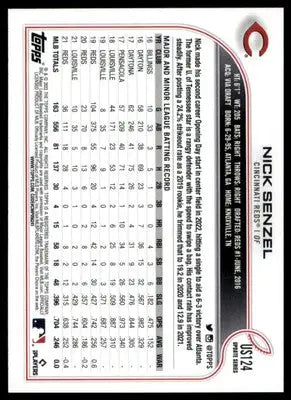 Nick Senzel 2022 Topps Update #US124 Cincinnati Reds - Baseball Card Single
