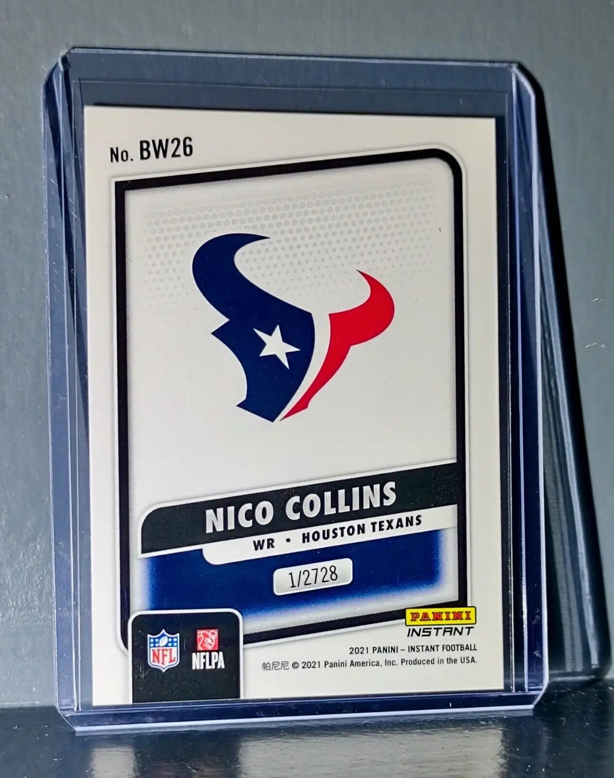 Nico Collins 2021 Panini NFL Black and White Rookies #26 Card 1/2728 - Football Card Single