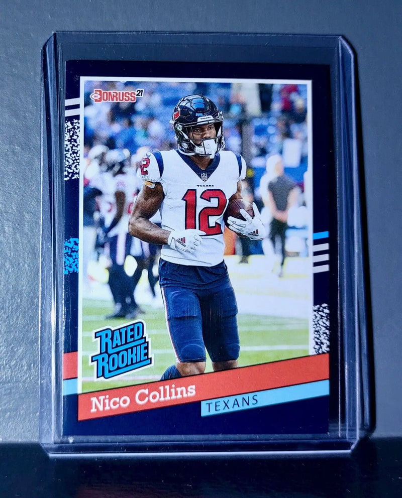 Nico Collins 2021 Panini NFL Rated Rookie Retro #26 Rookie Card 1/2231 - Football Card Single
