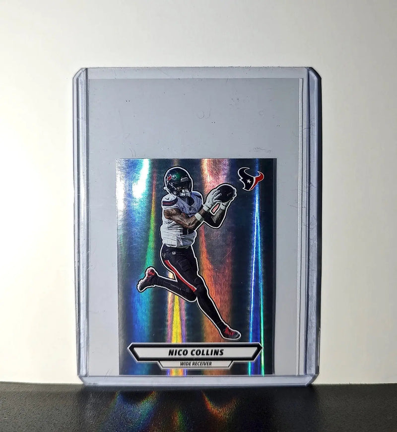 Nico Collins 2025 Panini NFL #181 Foil Sticker Houston Texans