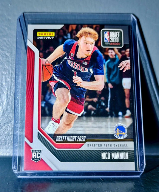 Nico Mannion 2020-21 Panini NBA Draft Night #21 Basketball Rookie Card 1 of 329 - Basketball Card Single