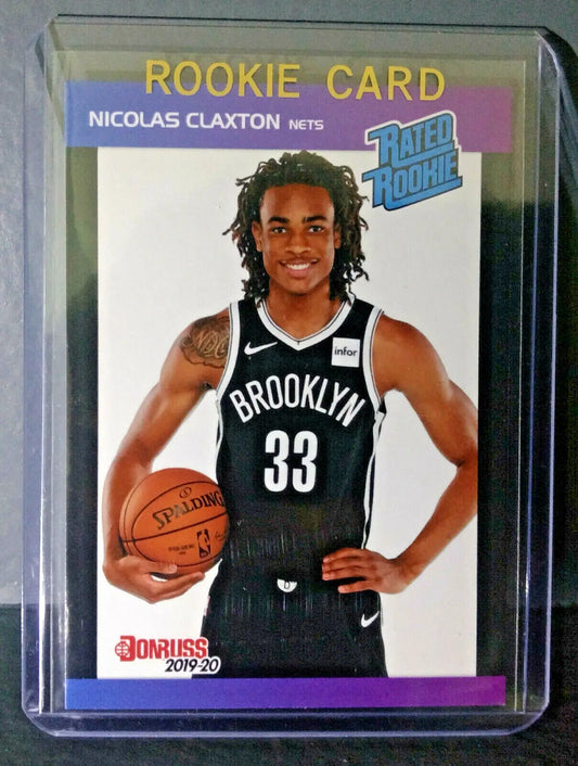 Nicolas Claxton 2019-2020 Panini NBA #44 Rated Rookie Retro Card 1/3431 - Basketball Card Single