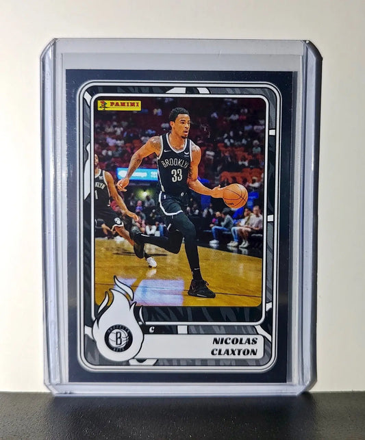 Nicolas Claxton 2024-25 Panini NBA #62 Foil Sticker Card Brooklyn Nets - Basketball Card Single