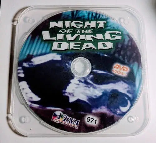 Night of the Living Dead B/W Vina Distributor DVD in clear case product ID 32428