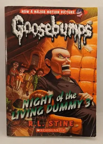 Goosebumps book Night of the Living Dummy 3 with ventriloquist dummy cover, classic Goosebumps, normal shelf wear