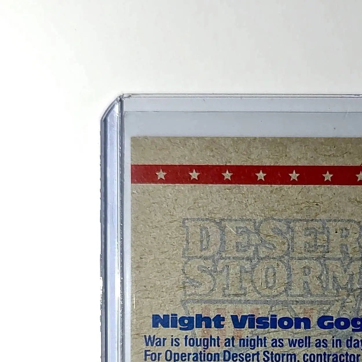 Night Vision Goggles 1991 Topps Desert Storm #63 Card
