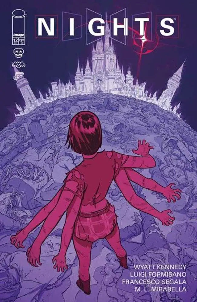 Comic book cover for Nights #12 Mature featuring epic arc finale scene