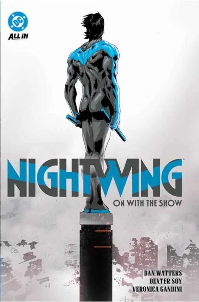Nightwing comic book cover from Nightwing 2024 Hardcover Volume 01 showing brand-new creative team