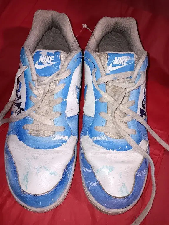 Nike Air Force 1 Custom Metallica Sneakers US Size!2 Pre-Owned - Apparel