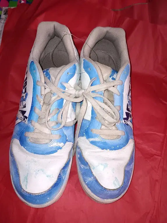 Nike Air Force 1 Custom Metallica Sneakers US Size!2 Pre-Owned - Apparel