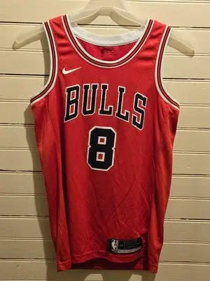 Nike Chicago Bulls Jersey Mens 40 Lavine 8 Swingman Red NBA DriFit Engineered - Apparel