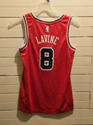 Nike Chicago Bulls Jersey Mens 40 Lavine 8 Swingman Red NBA DriFit Engineered - Apparel