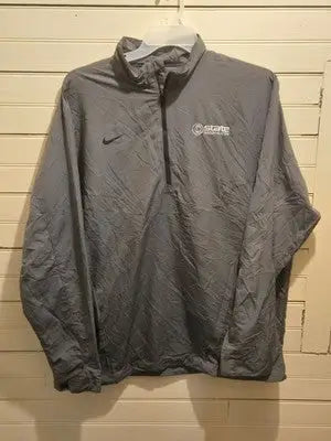 Nike Golf Pullover Mens XL Gray Quarter Zip Lightweight Jacket Swoosh - Apparel