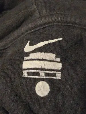 Nike Hoodie Mens XL Ashford Pullover Navy Swoosh Logo Sweatshirt Kangaroo Pocket - Apparel