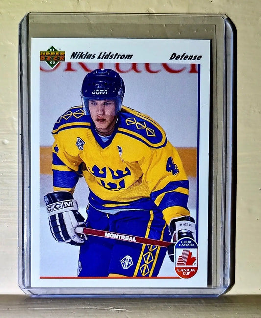 Niklas Lidstrom 1991-92 Upper Deck Canada Cup #26 Hockey Card Sweden - Hockey Card Single