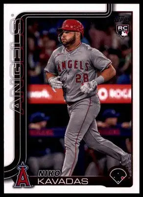 Niko Kavadas Rookie 2025 Topps #278 Los Angeles Angels - Baseball Card Single