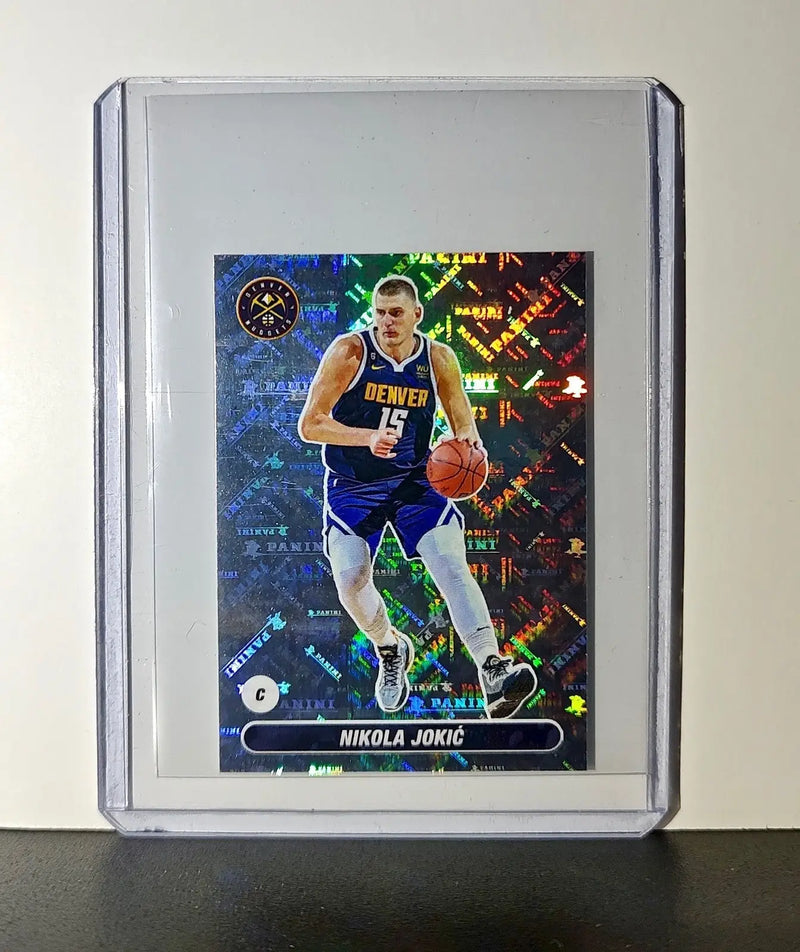 Nikola Jokic 2023-24 Panini NBA #309 Foil Sticker Denver Nuggets - Basketball Card Single