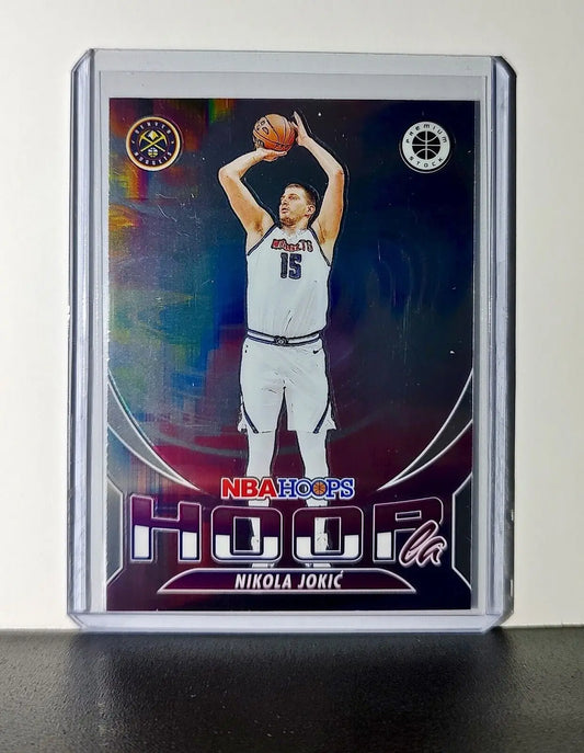 Nikola Jokic 2023-24 Panini Premium Stock NBA Hoops #6 Hoopla Card Nuggets - Basketball Card Single