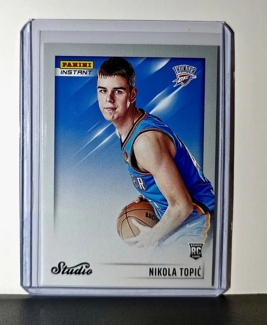 Nikola Topic 2024-25 Panini NBA Studio #37 Rookie Card OC Thunder 1/275 - Basketball Card Single