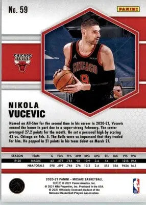 Nikola Vucevic - 2020-21 Panini Mosaic - #59 - Basketball - Basketball Card Single