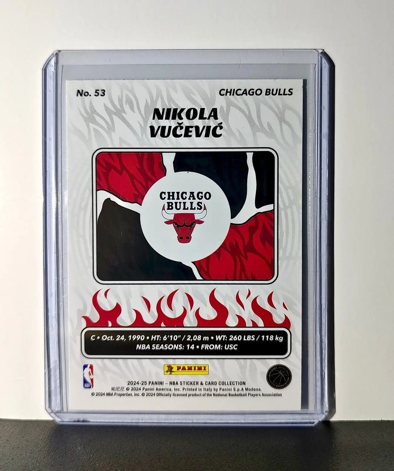 Nikola Vucevic 2024-25 Panini NBA #53 Sticker Card Chicago Bulls - Basketball Card Single