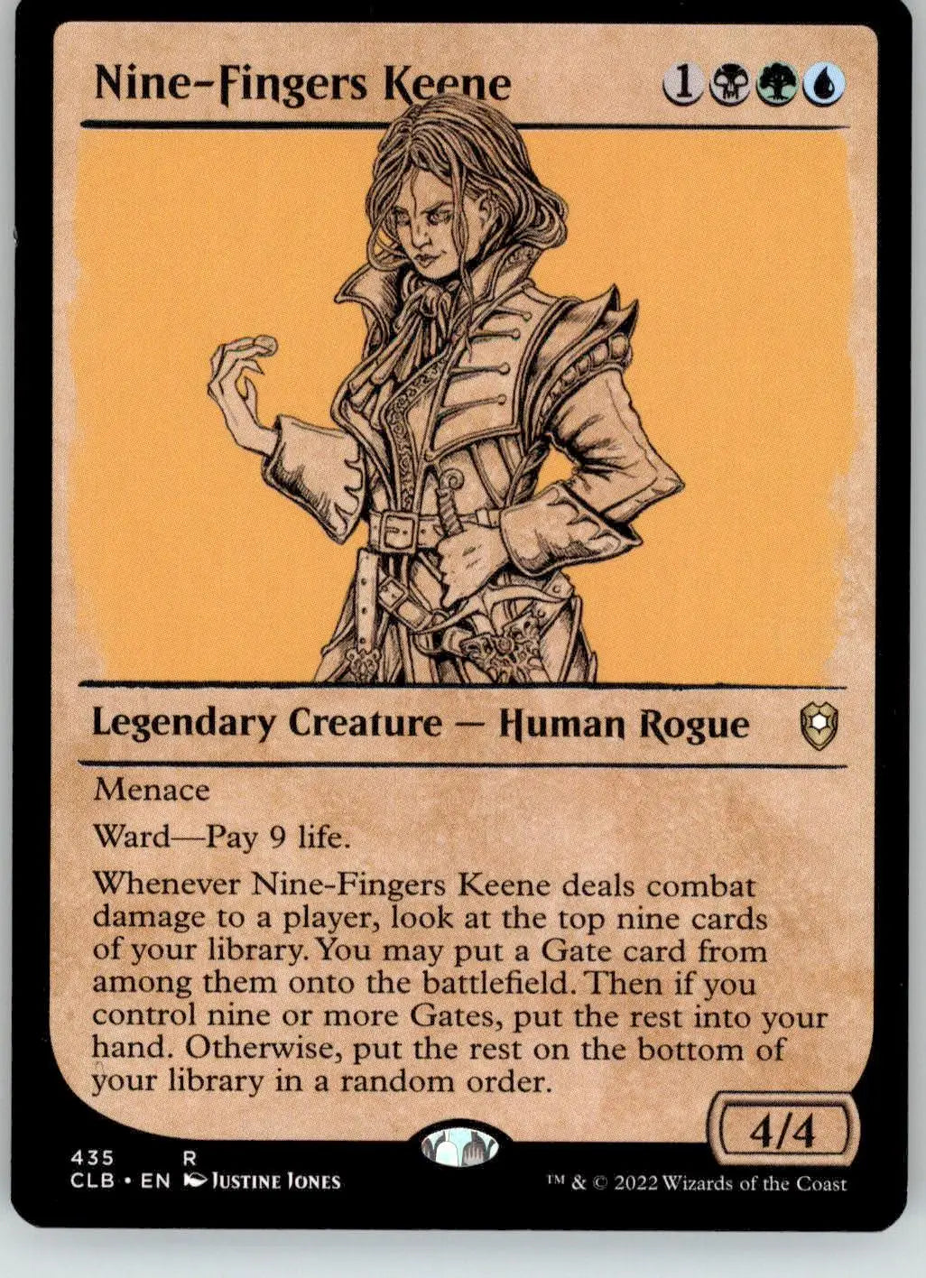 Nine-Fingers Keene Showcase - Commander Legends: Battle for Baldur’s Gate - Magic Card Single