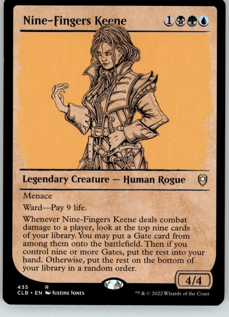 Nine-Fingers Keene Showcase - Commander Legends: Battle for Baldur’s Gate - Magic Card Single