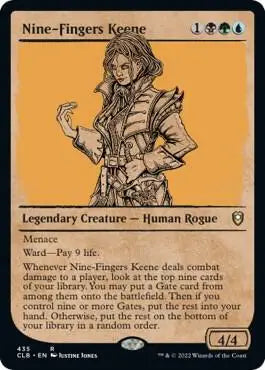 Nine-Fingers Keene Showcase - Commander Legends: Battle for Baldur’s Gate - Magic Card Single