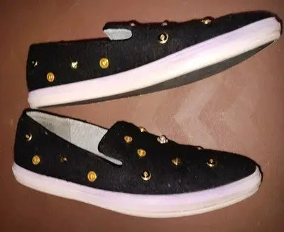 Nine West Women’s Shutout Black Fabric Loafer Flat Shoes 6.5M Pre-Owned