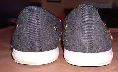 Nine West Women’s Shutout Black Fabric Loafer Flat Shoes 6.5M Pre-Owned