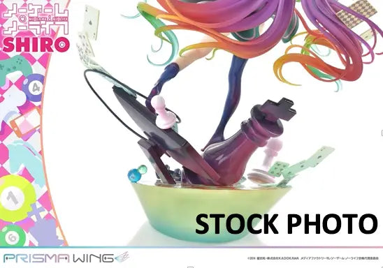 Anime figurine with chess pieces from NO GAME NO LIFE PRISMA WING SHIRO display