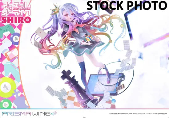 Anime figurine of Shiro from NO GAME NO LIFE PRISMA WING series, life prisma wing collectible