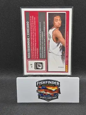 NOA ESSENGUE 2025-26 DONRUSS OPTIC RATED ROOKIE #6 RED CRACKED ICE BULLS - Basketball Card Single