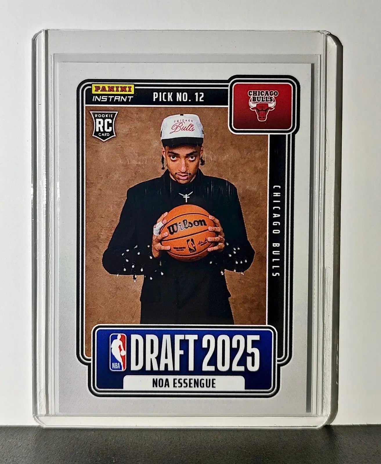Noa Essengue Rookie 2025-26 Panini NBA #12 Draft Night Card Chicago Bulls