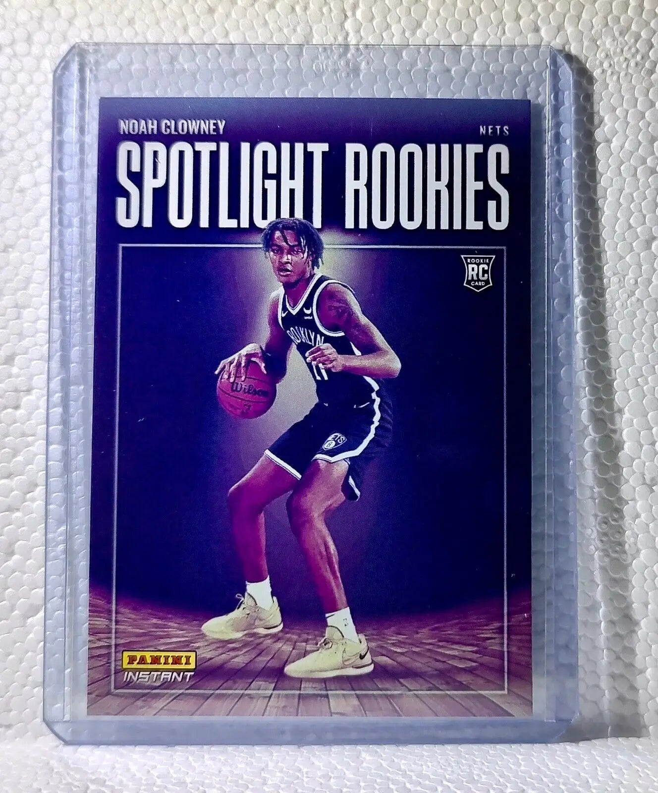 Noah Clowney 2023-24 Panini #21 NBA Spotlight Rookies Basketball Card Nets 1/209 - Basketball Card Single