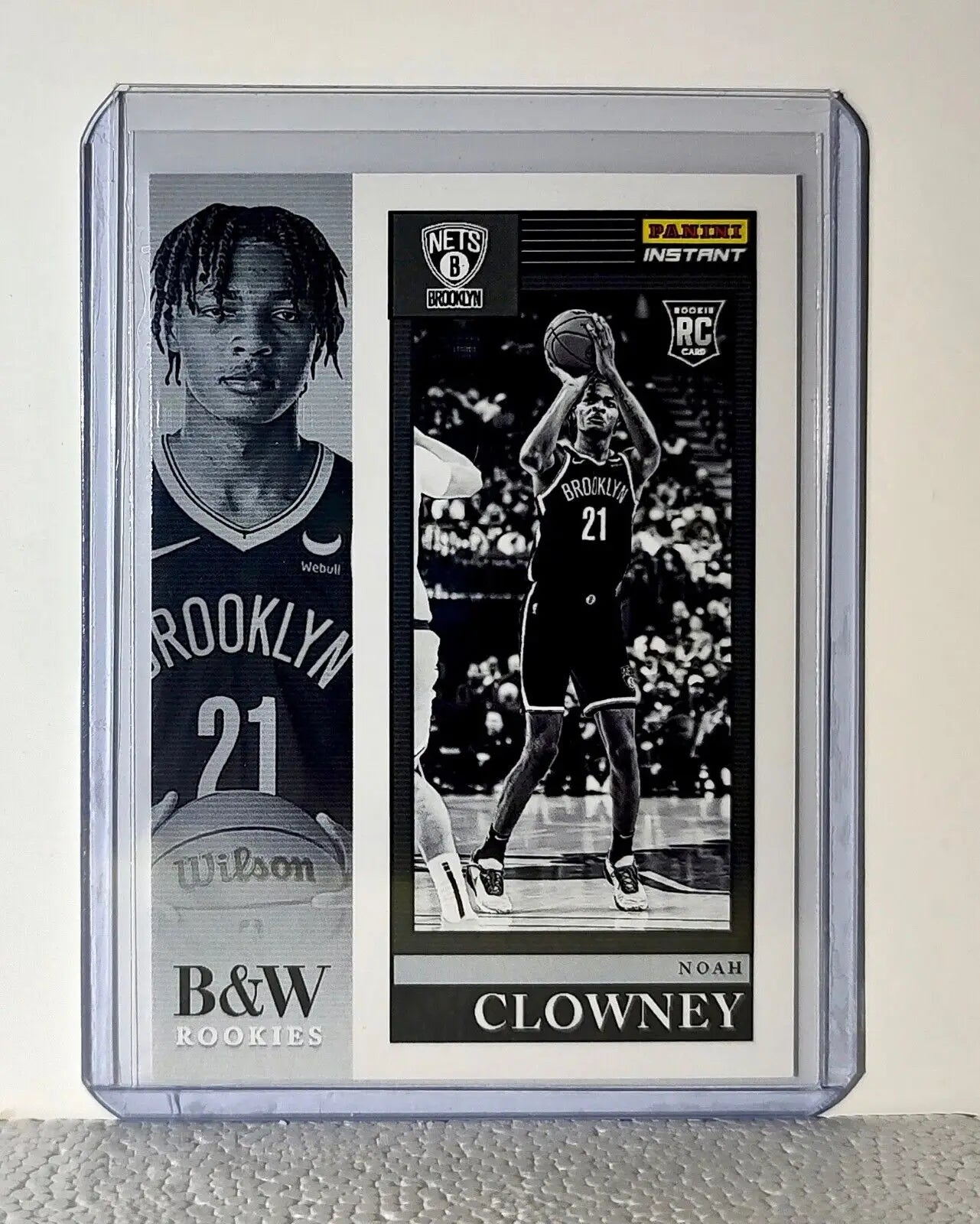 Noah Clowney 2023-24 Panini NBA #29 Black and White Rookies Card 1/326 - Basketball Card Single