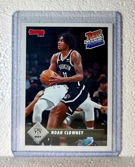 Noah Clowney 2023-24 Panini NBA #38 Rated Rookie Retro Card Brooklyn Nets 1/715 - Basketball Card Single