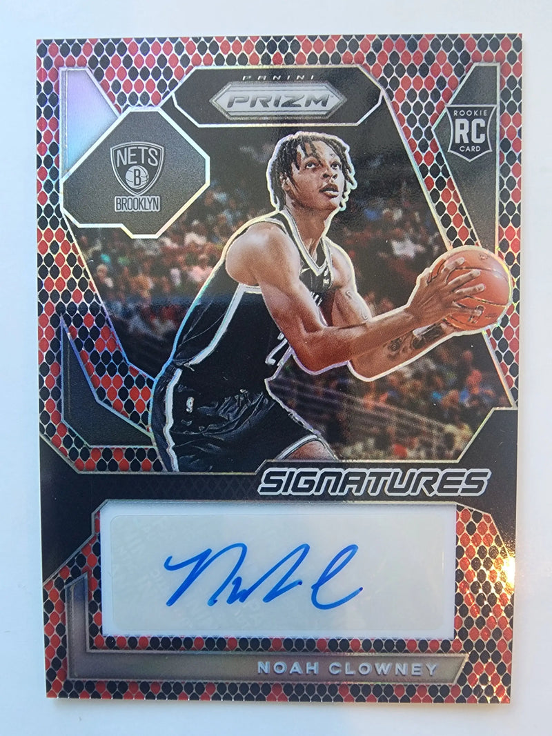 Noah Clowney 2023 Panini Prizm Signatures Snakeskin Auto #1/15 - Basketball Card Single
